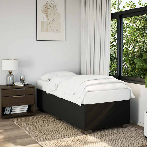 NNEVL Bed Frame without Mattress Black King Single Fabric