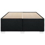 NNEVL Bed Frame without Mattress Black Double Fabric