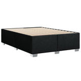 NNEVL Bed Frame without Mattress Black Double Fabric