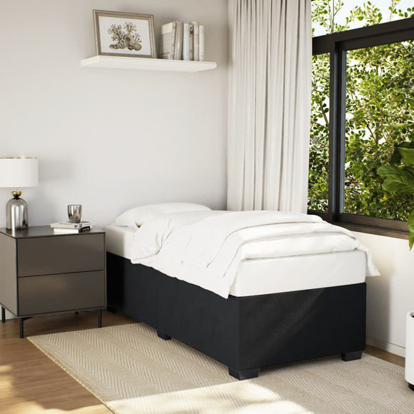 NNEVL Bed Frame without Mattress Black King Single Velvet
