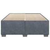NNEVL Bed Frame without Mattress Dark Grey Queen Velvet