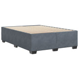 NNEVL Bed Frame without Mattress Dark Grey Queen Velvet