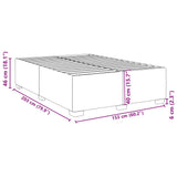 NNEVL Bed Frame without Mattress Dark Grey Queen Velvet