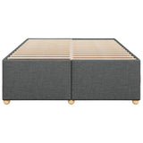 NNEVL Bed Frame without Mattress Dark Grey Queen Fabric