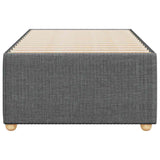 NNEVL Bed Frame without Mattress Dark Grey 90x190 cm Fabric