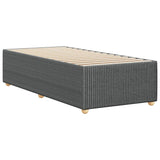 NNEVL Bed Frame without Mattress Dark Grey 90x190 cm Fabric