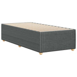 NNEVL Bed Frame without Mattress Dark Grey King Single Fabric