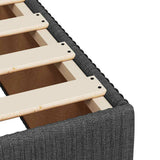 NNEVL Bed Frame without Mattress Dark Grey King Single Fabric