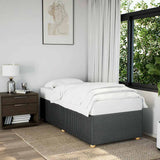 NNEVL Bed Frame without Mattress Dark Grey King Single Fabric