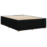 NNEVL Bed Frame without Mattress Black Queen Fabric