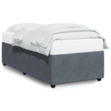 NNEVL Bed Frame without Mattress Dark Grey King Single Velvet