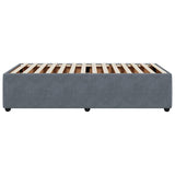 NNEVL Bed Frame without Mattress Dark Grey King Single Velvet