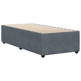 NNEVL Bed Frame without Mattress Dark Grey King Single Velvet