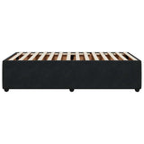 NNEVL Bed Frame without Mattress Black King Single Velvet
