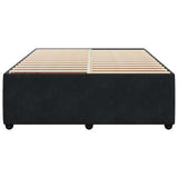 NNEVL Bed Frame without Mattress Black Queen Velvet