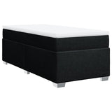 NNEVL Box Spring Bed with Mattress Black King Single Fabric