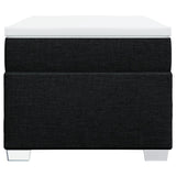 NNEVL Box Spring Bed with Mattress Black King Single Fabric