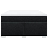 NNEVL Box Spring Bed with Mattress Dark Grey Double Fabric
