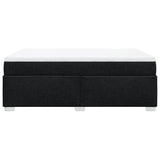 NNEVL Box Spring Bed with Mattress Dark Grey Double Fabric