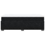 NNEVL Box Spring Bed with Mattress Black King Single Velvet