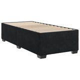 NNEVL Box Spring Bed with Mattress Black King Single Velvet