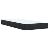 NNEVL Box Spring Bed with Mattress Black King Single Velvet