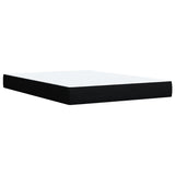 NNEVL Box Spring Bed with Mattress Black Queen Fabric
