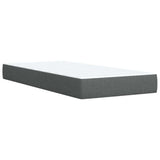NNEVL Box Spring Bed with Mattress Light Grey King Single Fabric
