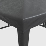 NNEVL Party Tent with 8 Mesh Sidewalls Anthracite 4x4 m HDPE