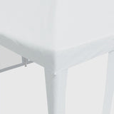NNEVL Party Tent with 10 Mesh Sidewalls White 6x4 m HDPE