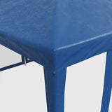 NNEVL Party Tent with 10 Mesh Sidewalls Blue 6x4 m HDPE