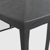 NNEVL Party Tent with 10 Mesh Sidewalls Anthracite 6x4 m HDPE