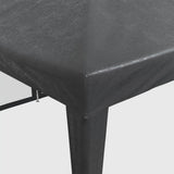 NNEVL Party Tent with 12 Mesh Sidewalls Anthracite 8x4 m HDPE