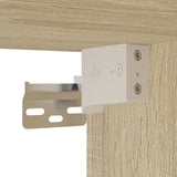 NNEVL Hanging Glass Cabinet Lyon Sonoma Oak 80x31x60 cm Engineered Wood