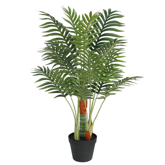 NNEVL Artificial Palm Tree with 3 Trunks Green 85 cm PP