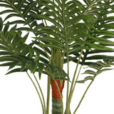 NNEVL Artificial Palm Tree with 3 Trunks Green 85 cm PP