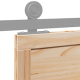 NNEVL Barn Door 90x208 cm Solid Wood Pine