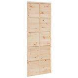 NNEVL Barn Door 80x208 cm Solid Wood Pine