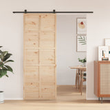 NNEVL Barn Door 80x208 cm Solid Wood Pine