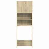 NNEVL Washing Machine Cabinet Sonoma Oak 64x25.5x190 cm Engineered Wood