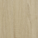 NNEVL Bathroom Cabinet Sonoma Oak 32x25.5x190 cm Engineered Wood