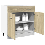 NNEVL Drawer Bottom Cabinet Lyon Sonoma Oak 80x46x81.5 cm Engineered Wood