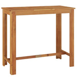 NNEVL 5 Piece Garden Bar Set Brown Solid Wood Acacia and Poly Rattan