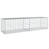 NNEVL Gabion Basket with Cover 200x50x50 cm Galvanised Iron