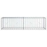 NNEVL Gabion Basket with Cover 200x50x50 cm Galvanised Iron