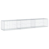 NNEVL Gabion Basket with Cover 300x50x50 cm Galvanised Iron
