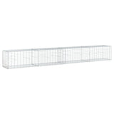 NNEVL Gabion Basket with Cover 400x50x50 cm Galvanised Iron