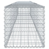 NNEVL Gabion Basket with Cover 500x50x50 cm Galvanised Iron