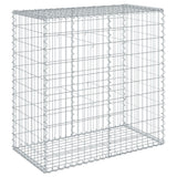 NNEVL Gabion Basket with Cover 100x50x100 cm Galvanised Iron