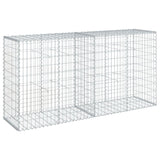 NNEVL Gabion Basket with Cover 200x50x100 cm Galvanised Iron